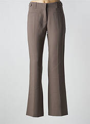 Pantalon droit marron LOLA pour femme seconde vue