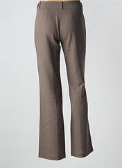 Pantalon droit marron LOLA pour femme seconde vue