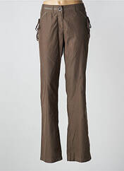 Pantalon droit marron SALT & PEPPER pour femme seconde vue