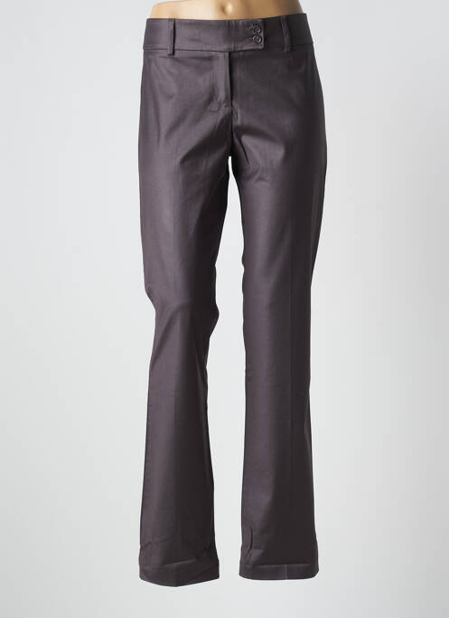 Pantalon slim taille basse taille basse gris LOLA femme