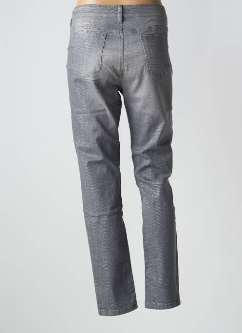 Pantalon slim stretch taille normale gris MAYJUNE femme