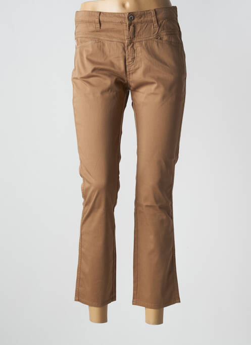 Pantalon 7/8 marron ONE STEP pour femme