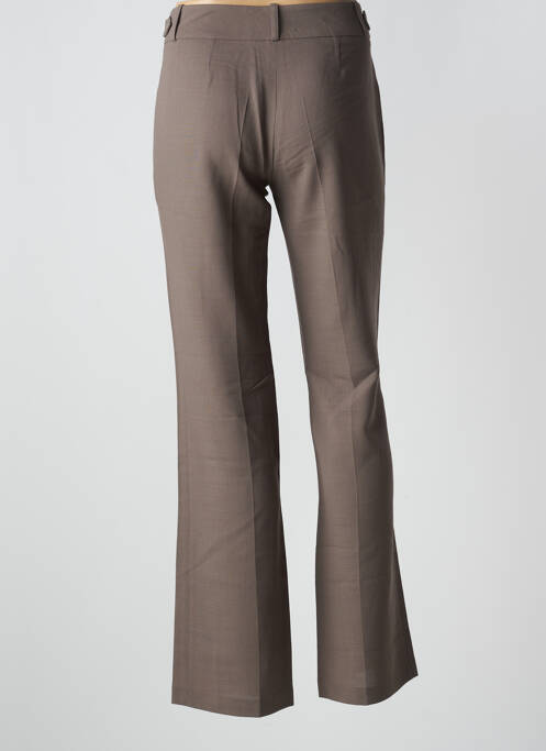 Pantalon droit marron LOLA pour femme