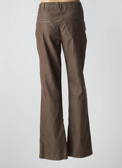Pantalon droit marron SALT & PEPPER pour femme
