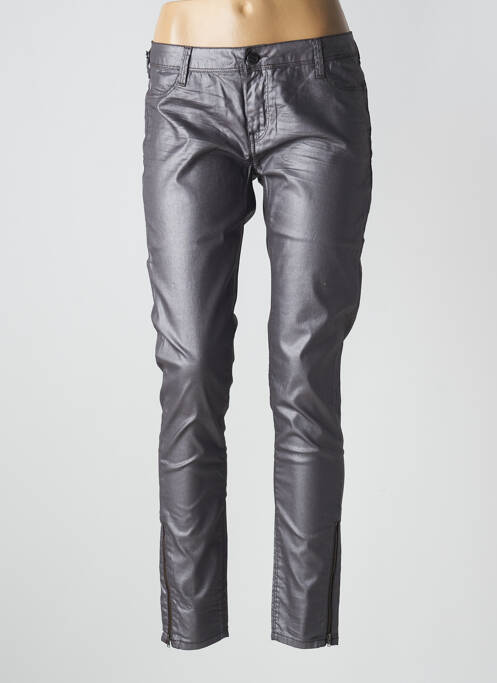 Pantalon slim gris TEDDY SMITH pour femme