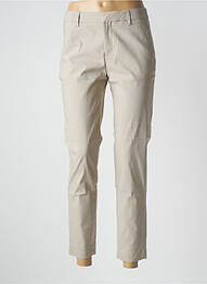 Pantalon 7/8 stretch taille normale gris ISLOW femme