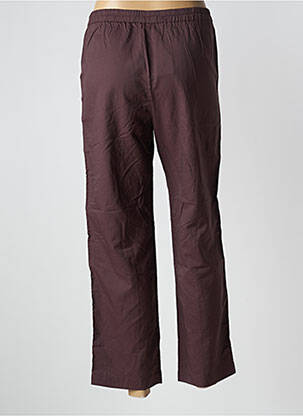 Pantalon droit taille élastique taille normale marron BELLEROSE femme