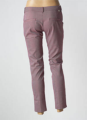 Pantalon 7/8 stretch taille normale rouge REIKO femme