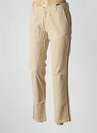 Pantalon 7/8 stretch taille normale beige HOD femme