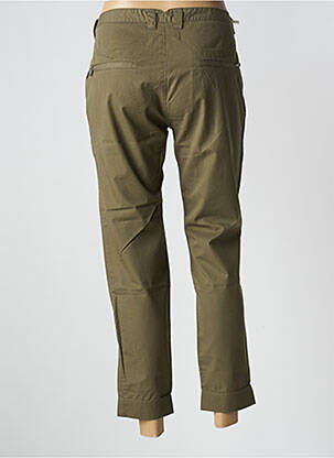 Pantalon 7/8 tissage popeline taille normale vert DIESEL femme