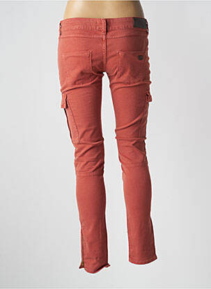 Pantalon cargo slim taille normale rouge REIKO femme