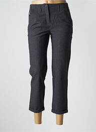 Pantalon 7/8 fermeture zippée sous rabat boutonné taille normale gris IKKS femme