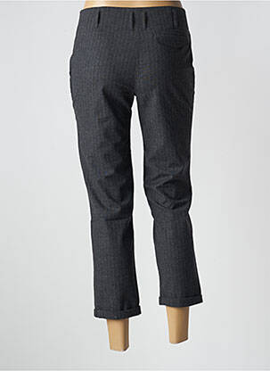 Pantalon 7/8 fermeture zippée sous rabat boutonné taille normale gris IKKS femme