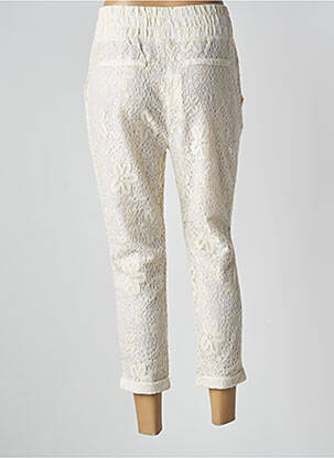 Pantalon 7/8 taille élastique taille normale beige MUSE OF LOVE femme