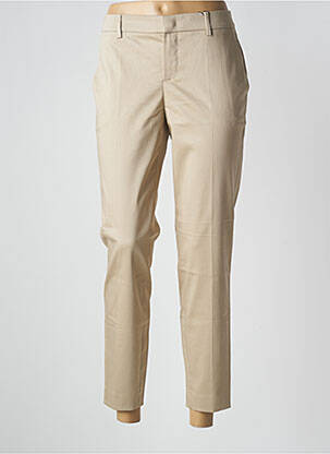 Pantalon 7/8 stretch taille normale beige SET femme