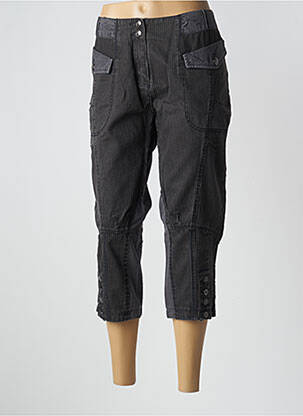 Pantacourt tissage popeline taille normale gris ET COMPAGNIE femme
