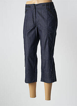 Pantacourt coupe droite taille normale bleu SALT & PEPPER femme