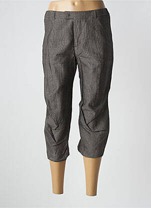 Pantacourt tissage popeline taille normale gris ONE STEP femme