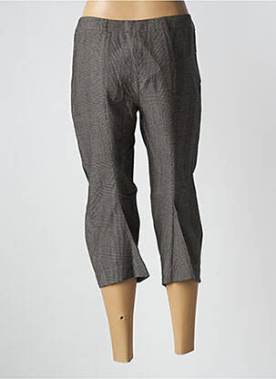 Pantacourt tissage popeline taille normale gris ONE STEP femme
