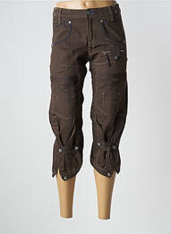 Pantacourt taille normale taille normale marron MCP femme