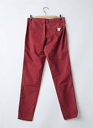 Pantalon chino tissage popeline taille normale rouge MKT STUDIO femme