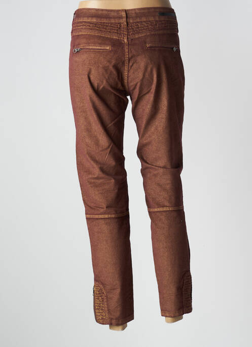 Jeans coupe slim marron CORLEONE pour femme