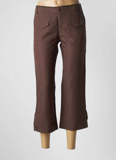 Pantalon 7/8 marron IKKS pour femme