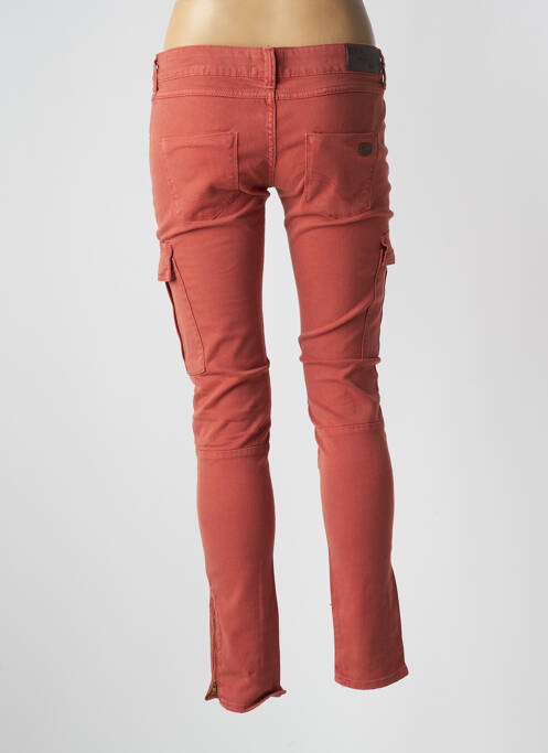 Pantalon cargo rouge REIKO femme