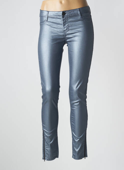 Pantalon slim bleu TEDDY SMITH pour femme