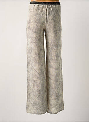 Pantalon droit tissage popeline taille normale gris DIEGA femme