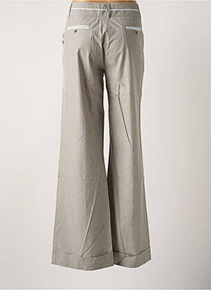 Pantalon droit tissage popeline taille normale gris HELENA SOREL femme