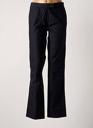Pantalon droit tissage popeline taille normale bleu MY PANTS femme