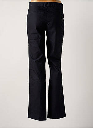 Pantalon droit tissage popeline taille normale bleu MY PANTS femme
