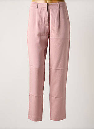 Pantalon chino tissage popeline taille normale rose SAMSOE & SAMSOE femme