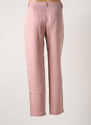 Pantalon chino tissage popeline taille normale rose SAMSOE & SAMSOE femme