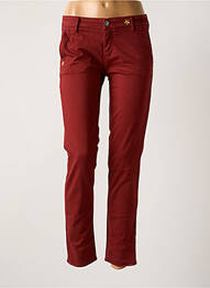 Jeans coupe slim taille normale taille normale rouge FIVE femme