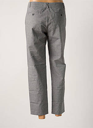 Pantalon chino fermeture zippée sous rabat boutonné taille normale gris HARTFORD femme