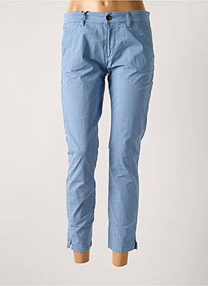 Pantalon chino tissage popeline taille normale bleu TRUE NYC femme