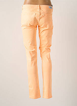 Jeans coupe slim stretch taille normale orange LE TEMPS DES CERISES femme