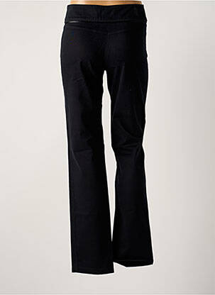 Pantalon droit tissage popeline taille normale noir DIPLODOCUS femme