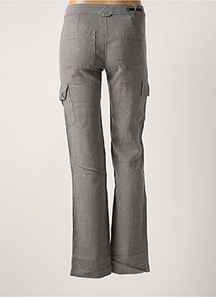Pantalon cargo coupe droite taille normale gris CORLEONE femme
