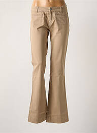 Jean coupe flare stretch taille normale beige MKT STUDIO femme