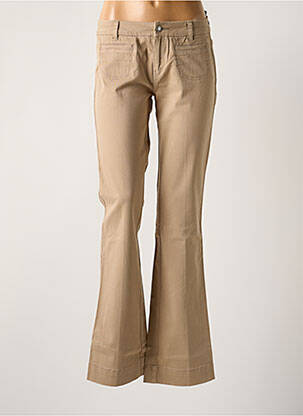 Jean coupe flare stretch taille normale beige MKT STUDIO femme