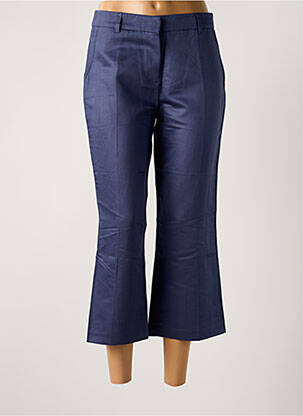Pantalon chino tissage popeline taille normale bleu LOLA femme