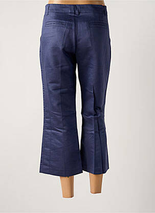 Pantalon chino tissage popeline taille normale bleu LOLA femme