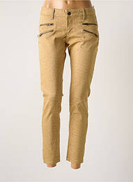 Jeans coupe slim stretch taille normale beige CORLEONE femme