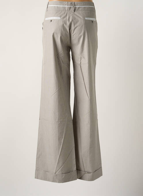 Pantalon droit tissage popeline taille normale gris HELENA SOREL femme