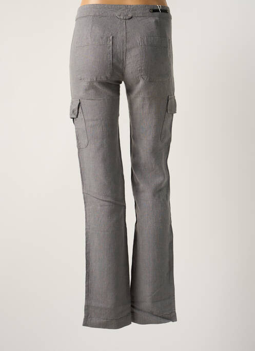 Pantalon cargo coupe droite taille normale gris CORLEONE femme