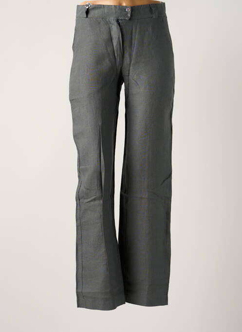 Pantalon droit gris LA FEE MARABOUTEE pour femme