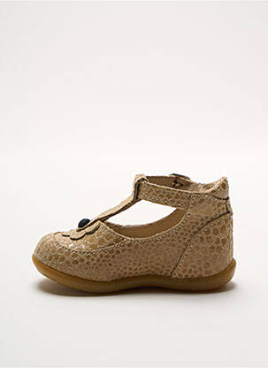Bottillons fermeture boucle(s) bout rond beige MOD8 fille